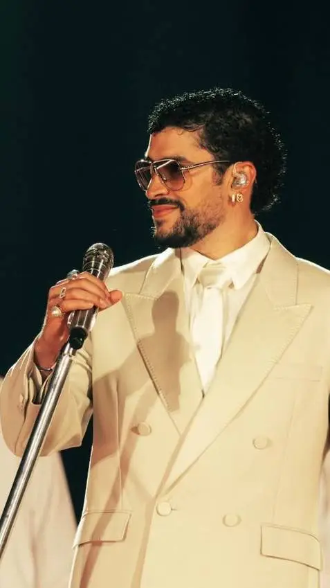 ai character: BAD BUNNY background