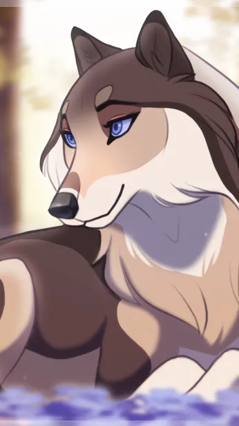 ai character: Autumn background