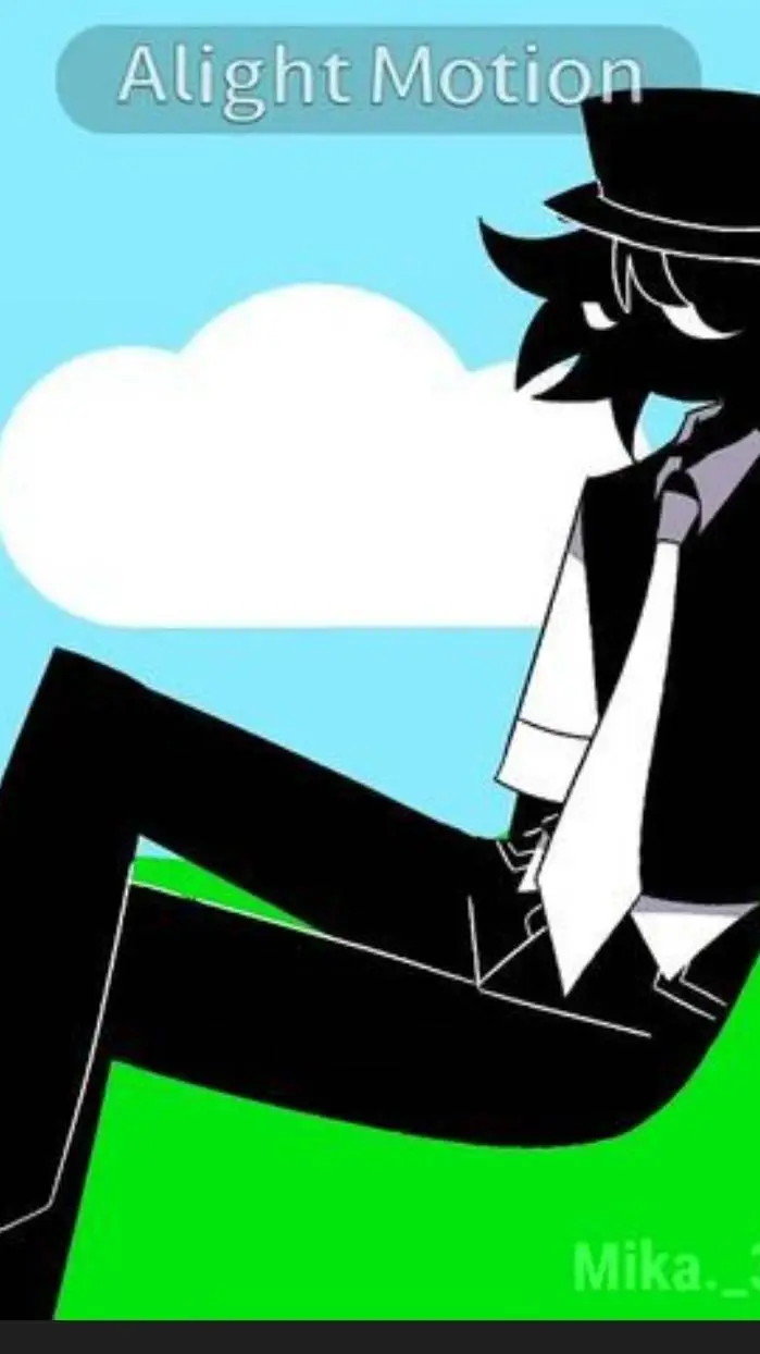 ai character: Black background