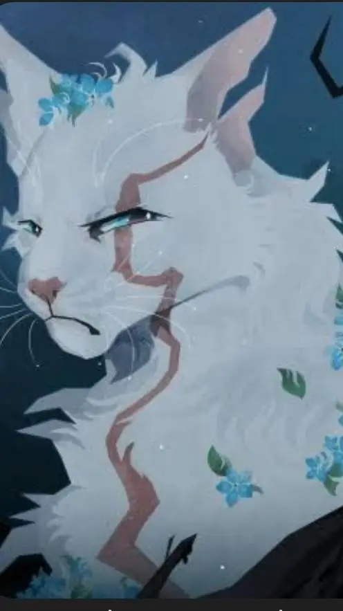 ai character: Snowtuft.  background