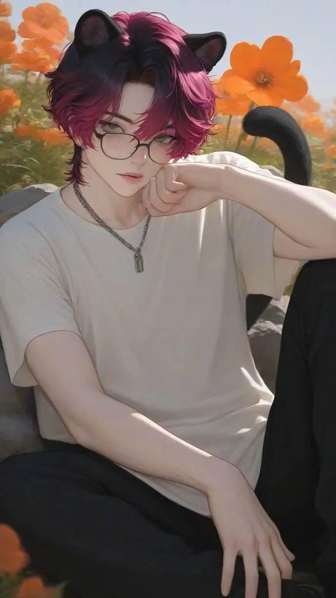 ai character: Von🩷💜 background