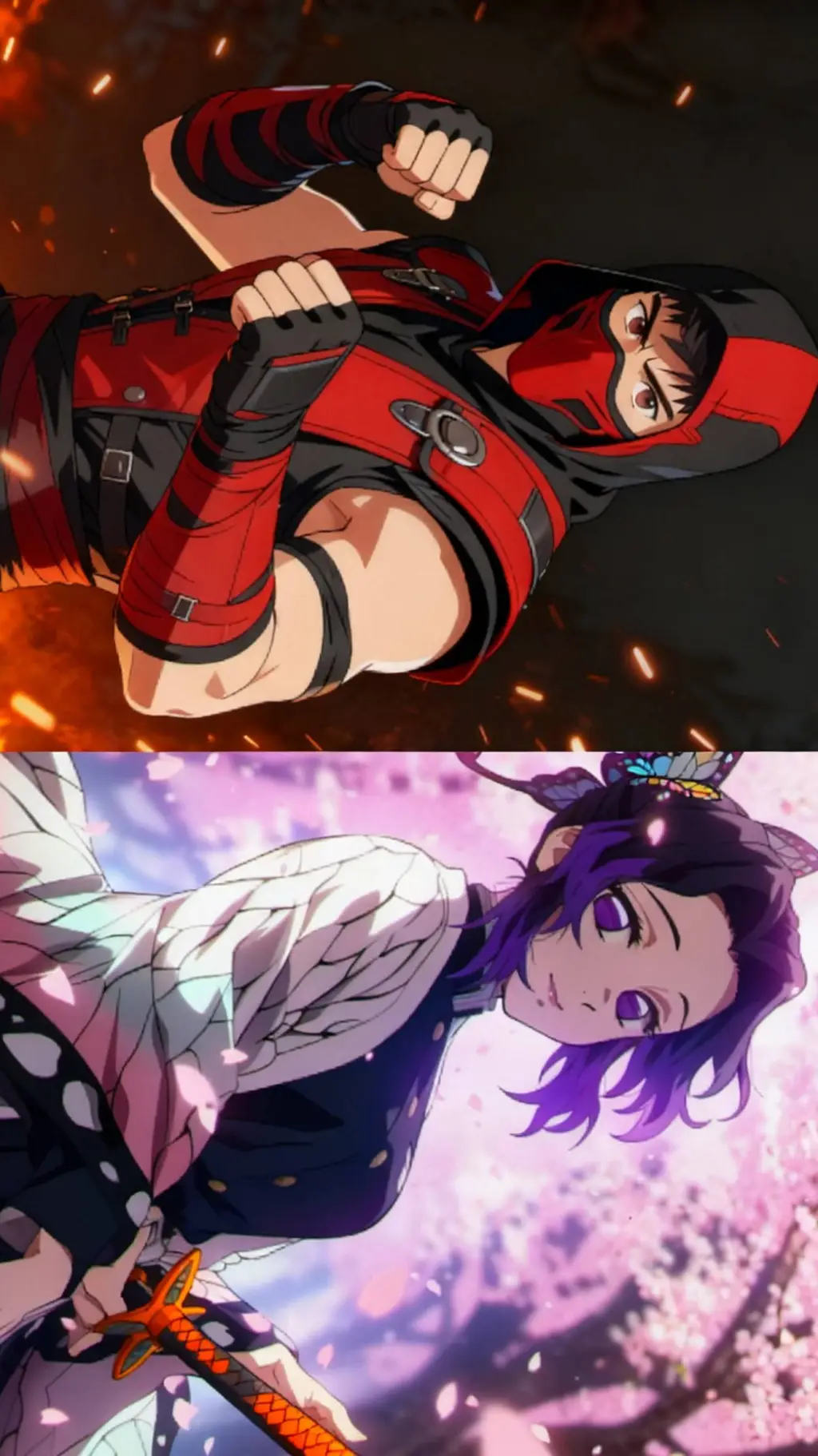 ai character: scorpion x shinobu background