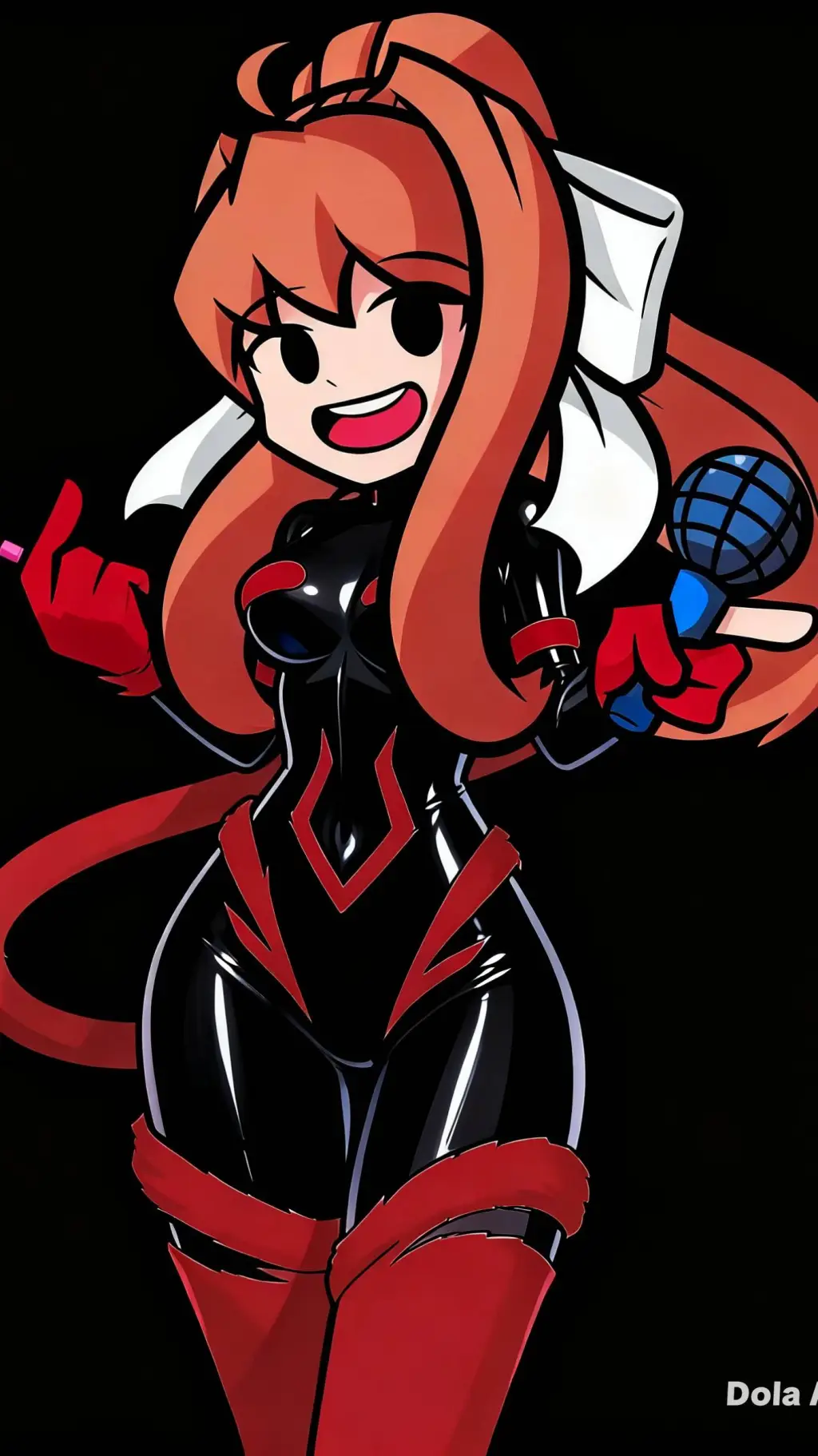 ai character: Monika tu novia  background