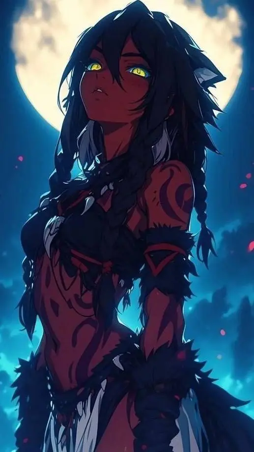 ai character: Luna background