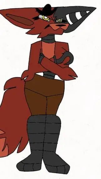 ai character: withered foxy (F) background