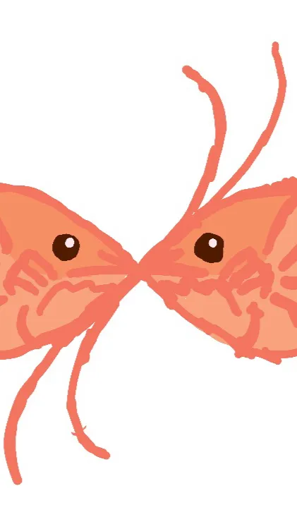 ai character: Shrimp 🍤 background