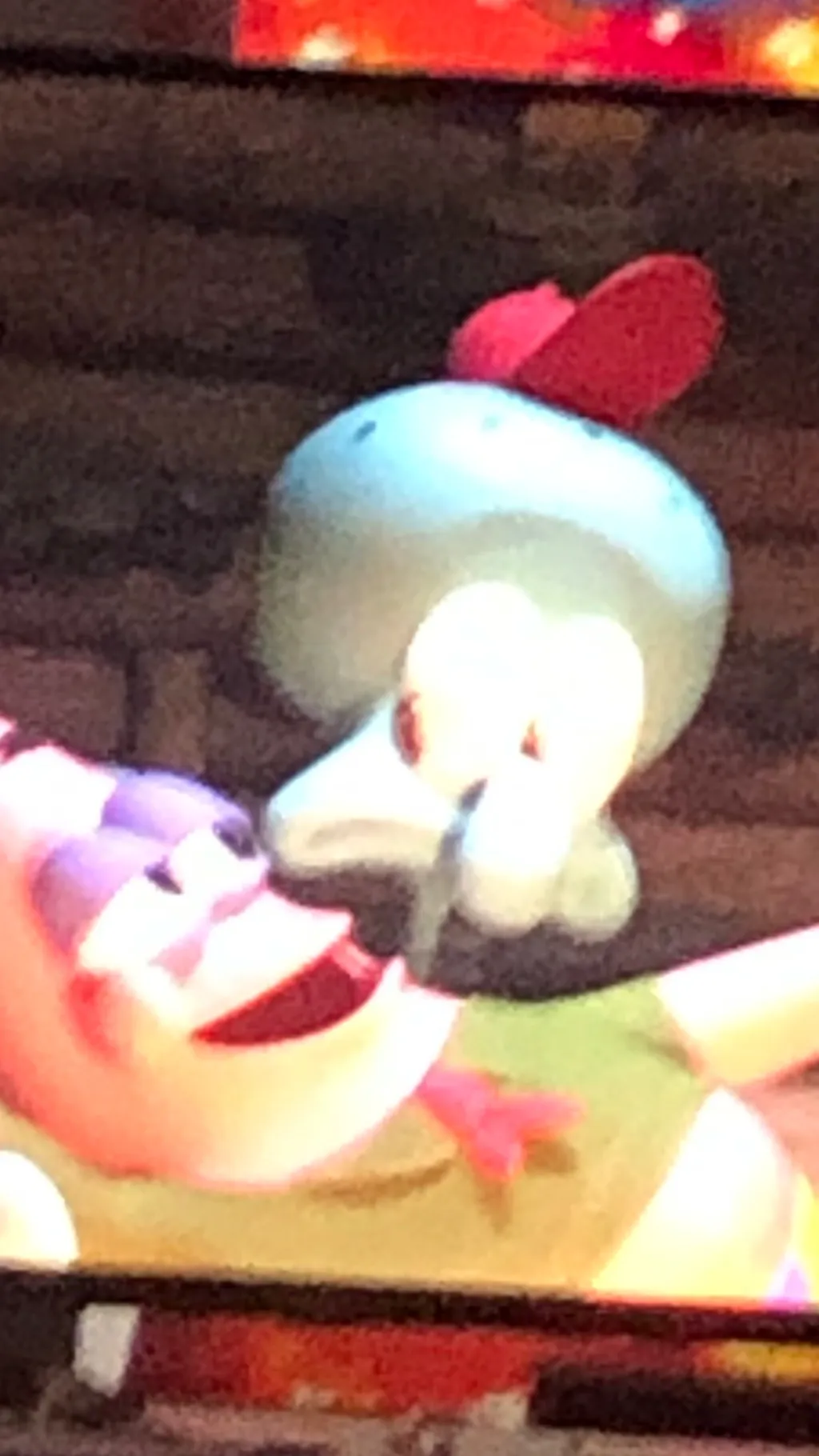 ai character: Squidward sus  background