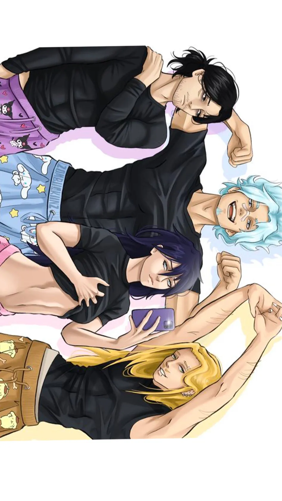 ai character: Rooftop squad  background