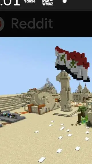 ai character: Minecraft syria background