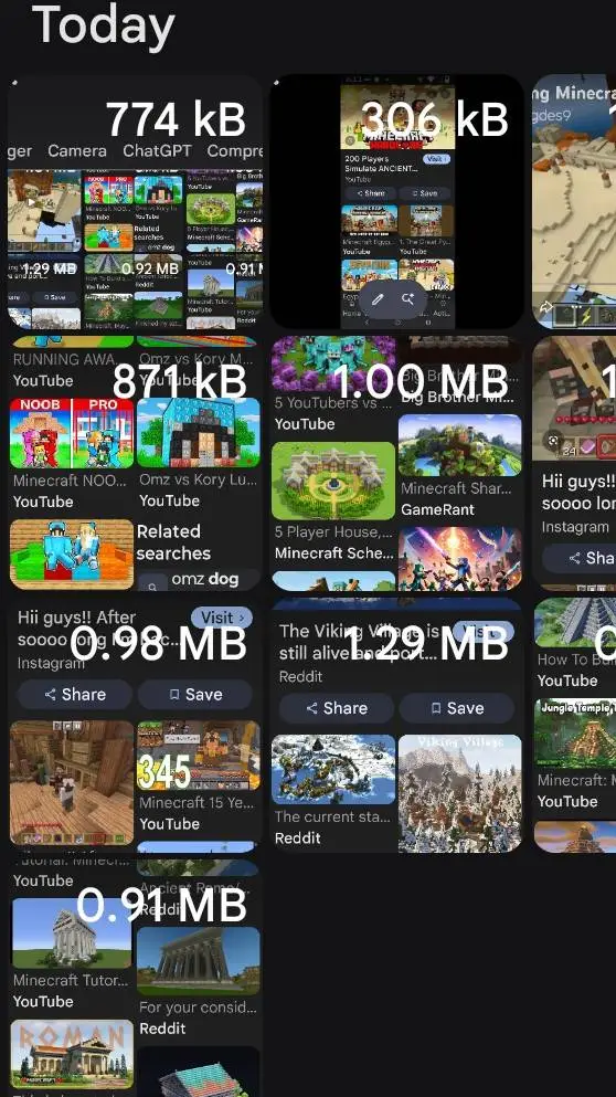 ai character: Minecraft timeline background