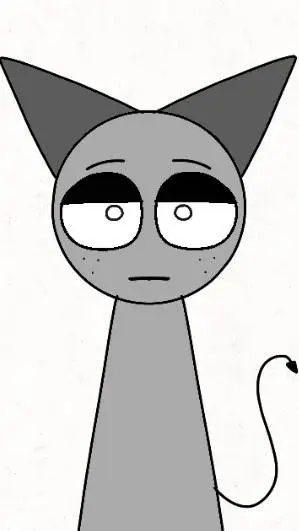 ai character: Gray background