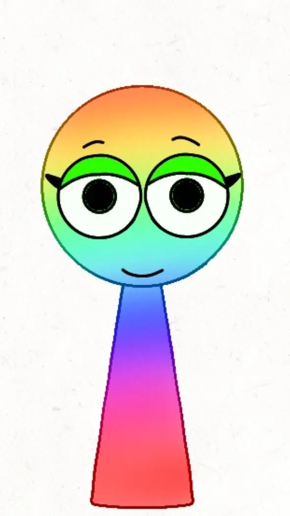 ai character: Vibrant visuals  background