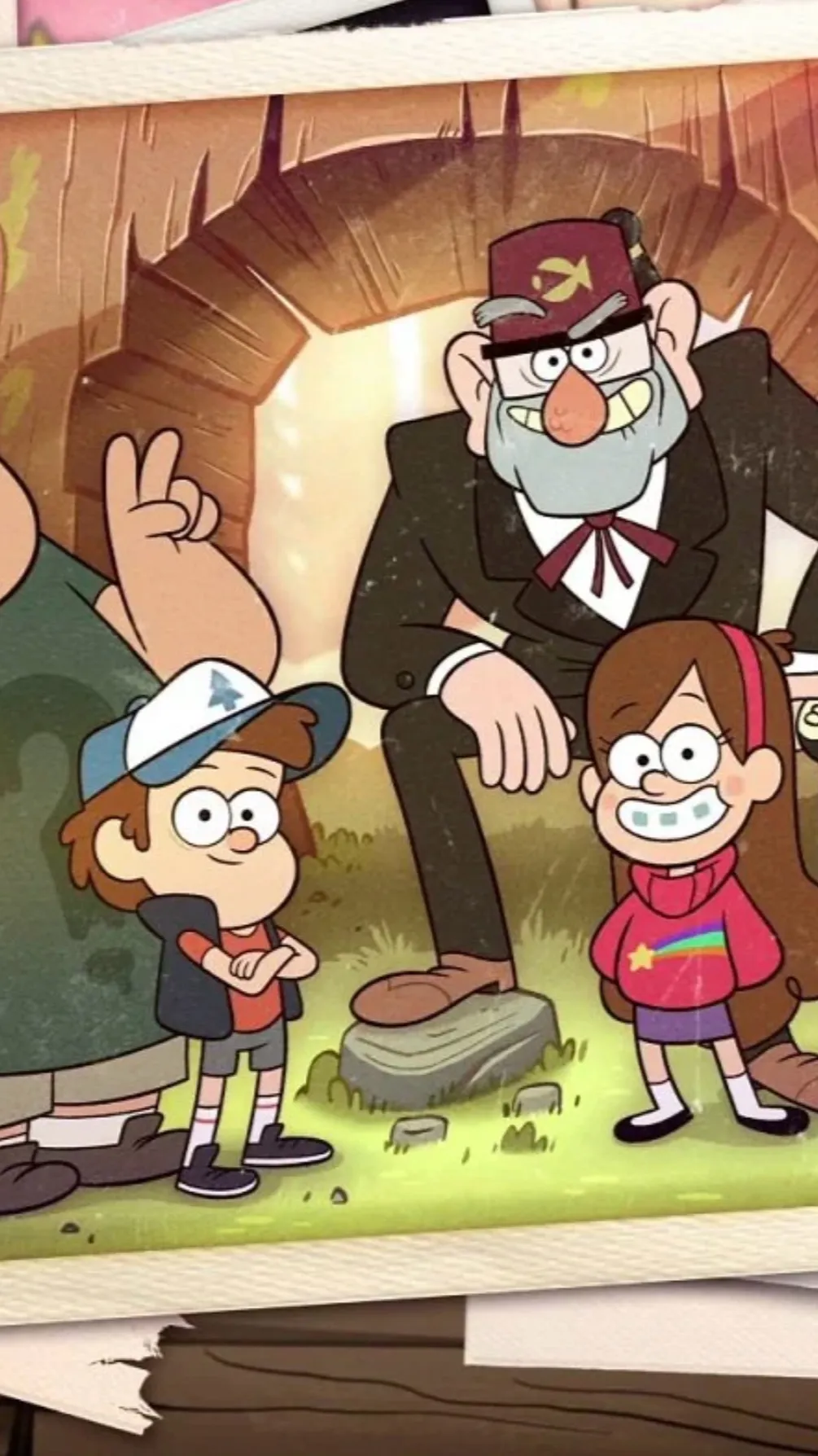 ai character: Gravity Falls background