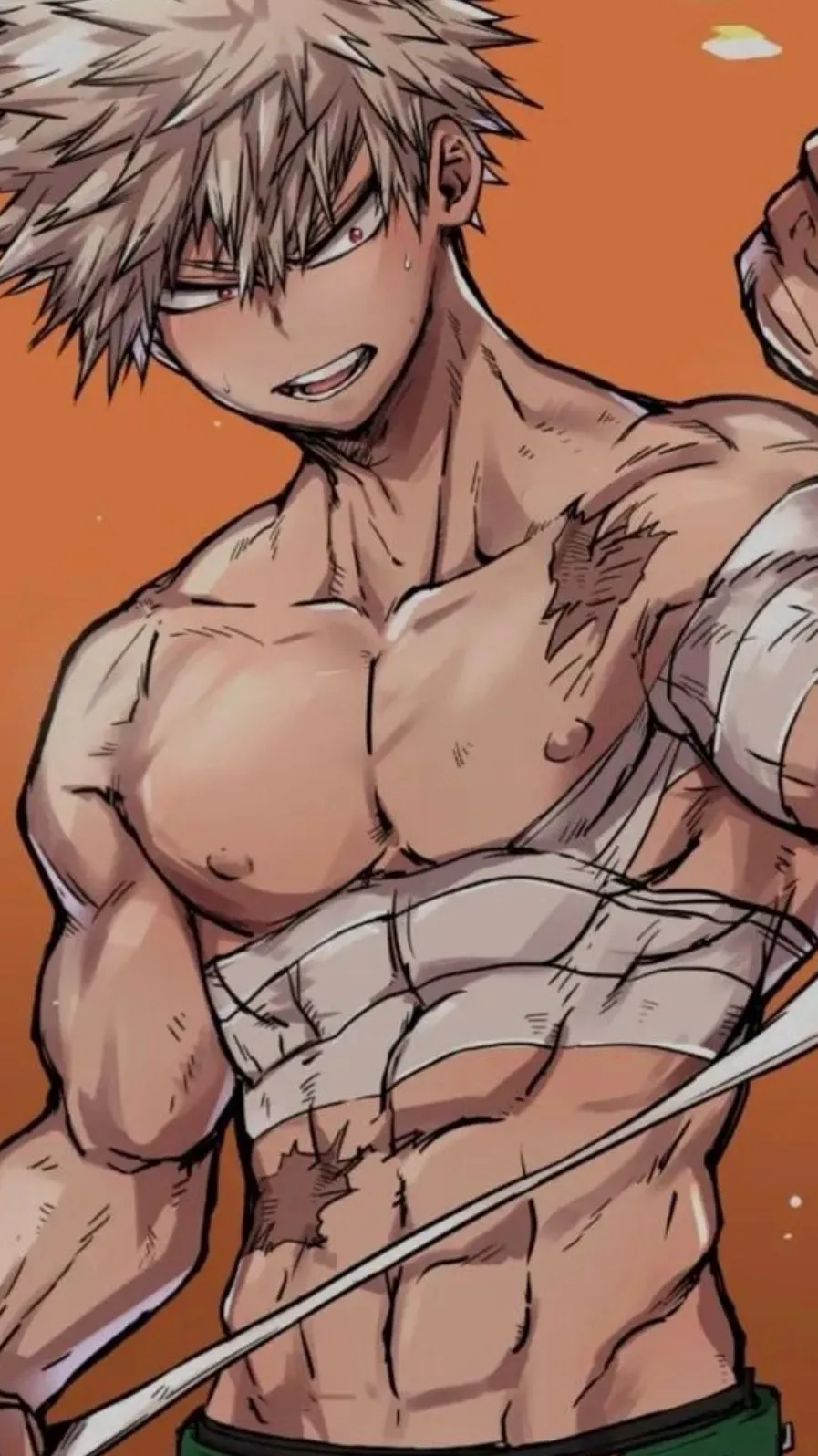 ai character: Katski Bakugo  background