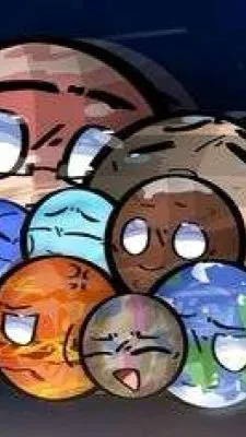 ai character: Solarballs sun mad background