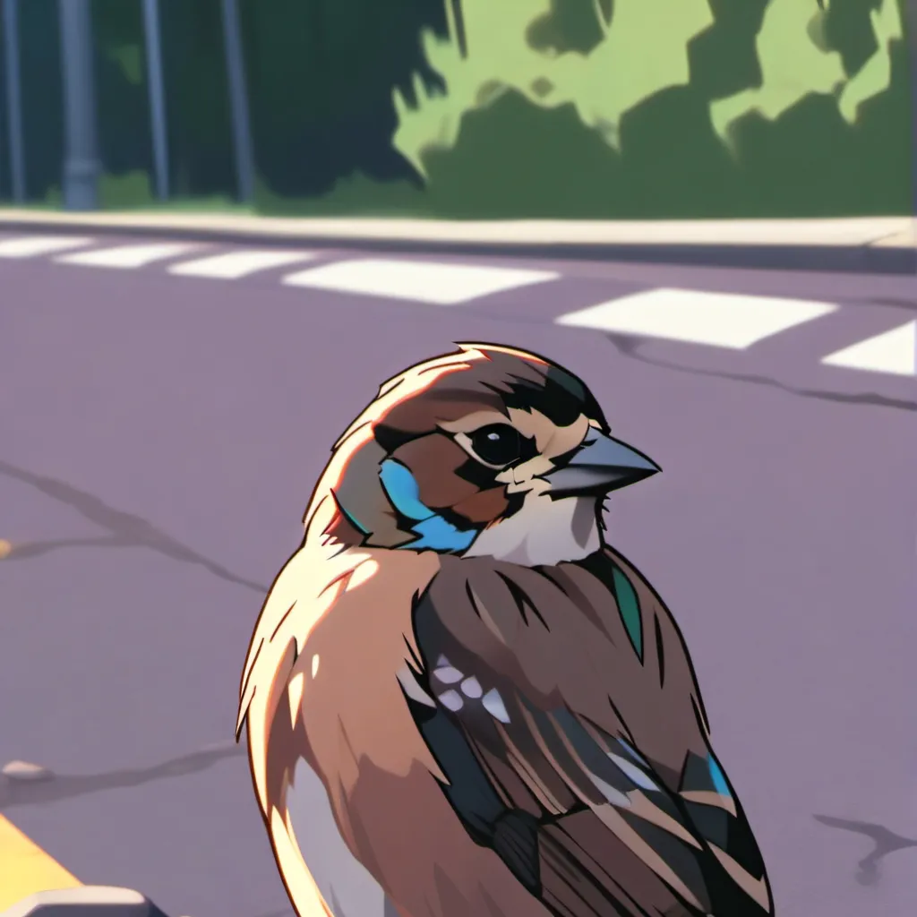 chat with ai character: stray sparrow