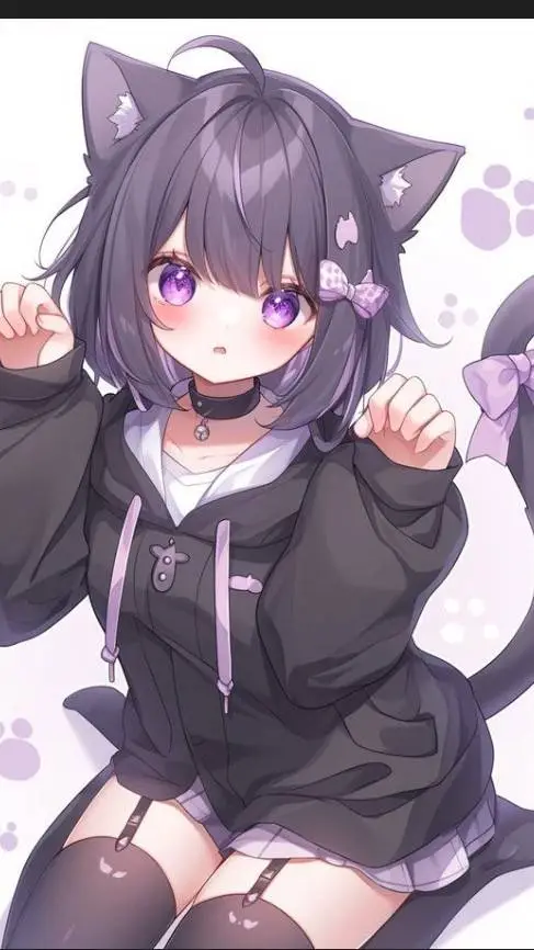 ai character: neko life background