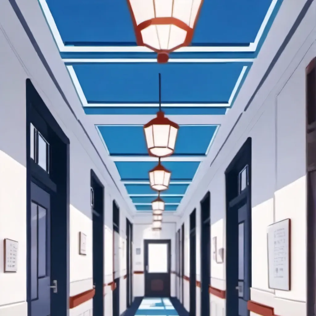 chat with ai character: School hallway