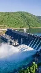 ai character: Huge dam background