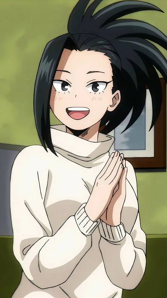 ai character: Momo Yaoyorozu background