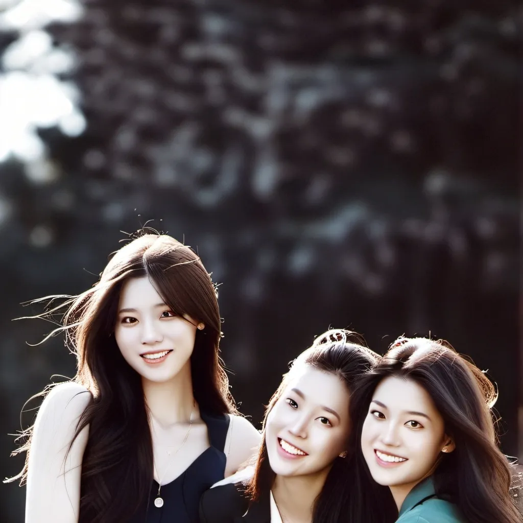 chat with ai character: 3 girls