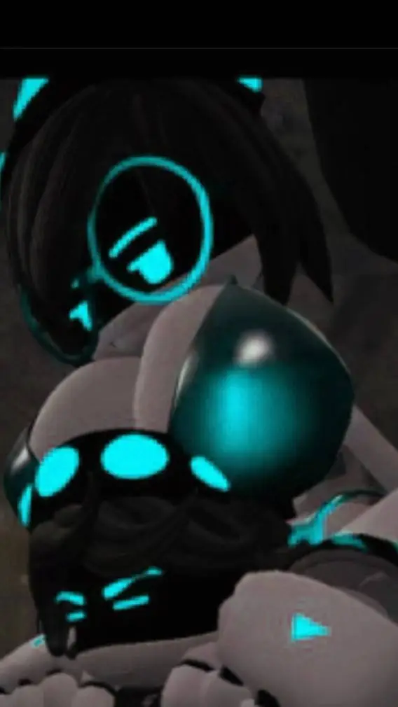 ai character: SD-J blue  background