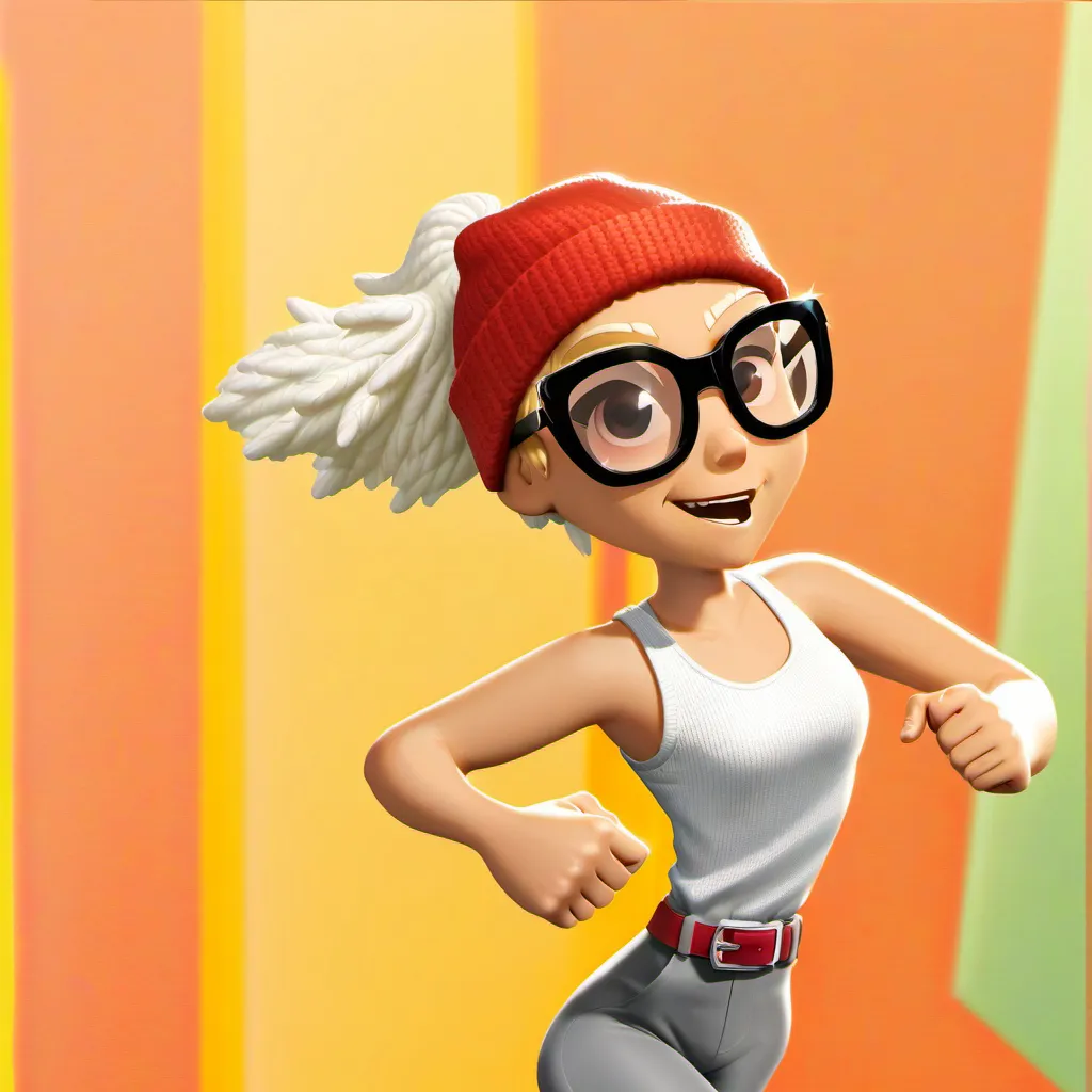 chat with ai character: Subway surfers gir