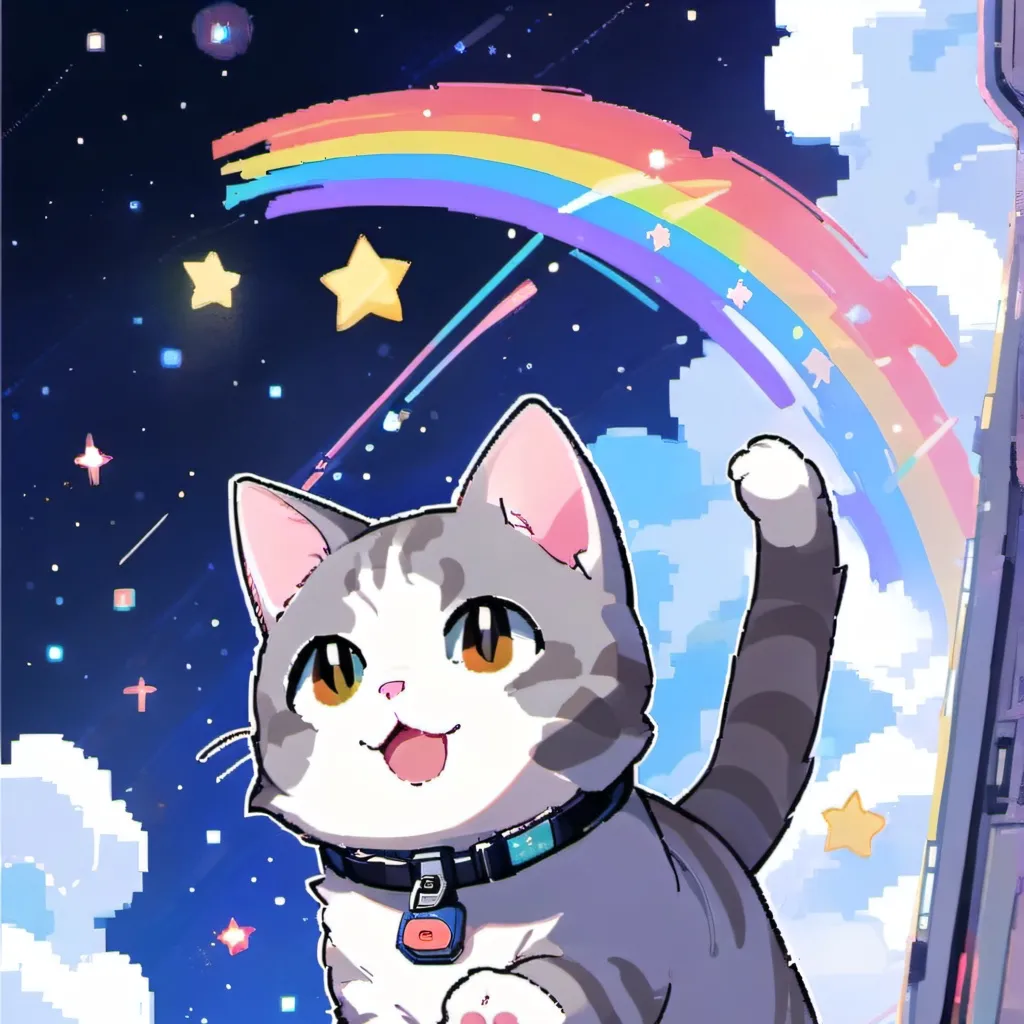 chat with ai character: Space cat