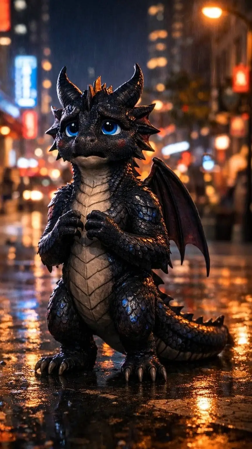 ai character: Lost Little Dragon background