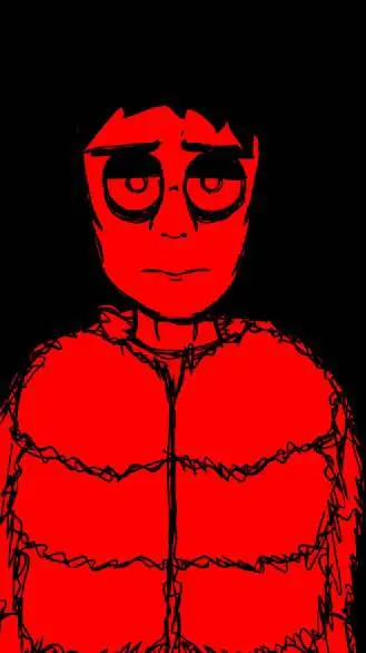 ai character: horror kori crying background