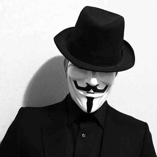 chat with ai character: black mask