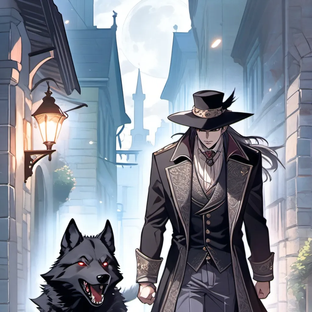 chat with ai character: werewolf X vampire