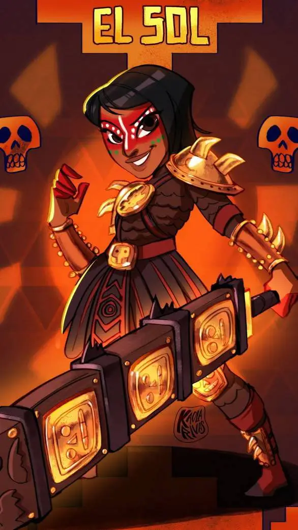 ai character: {maya & 3} background
