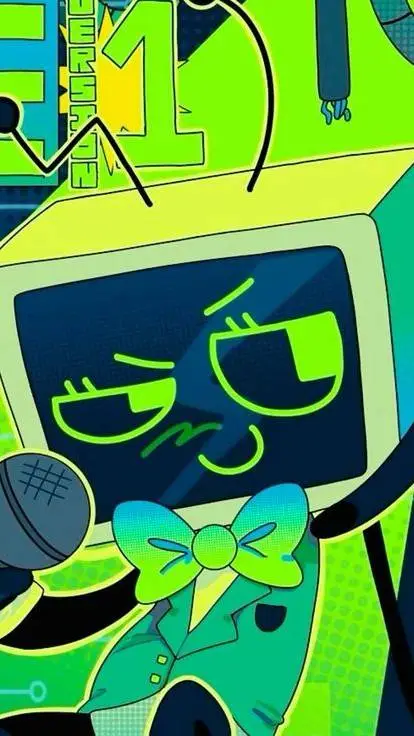 ai character: 🖥️vee🖥️ background