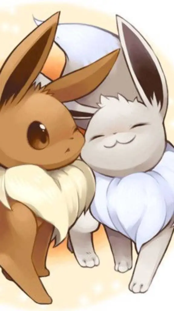 ai character: shiny EeveexEevee background