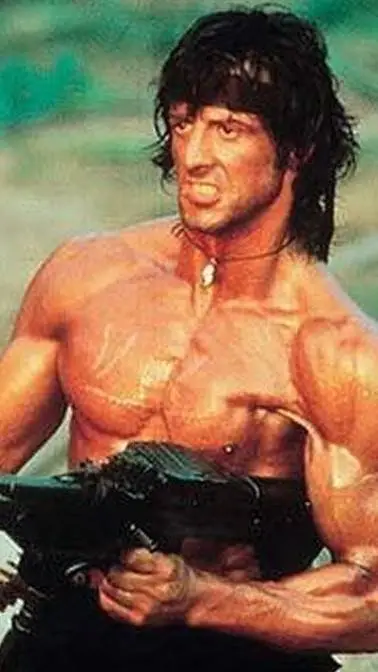 ai character: Rambo 🤑 background