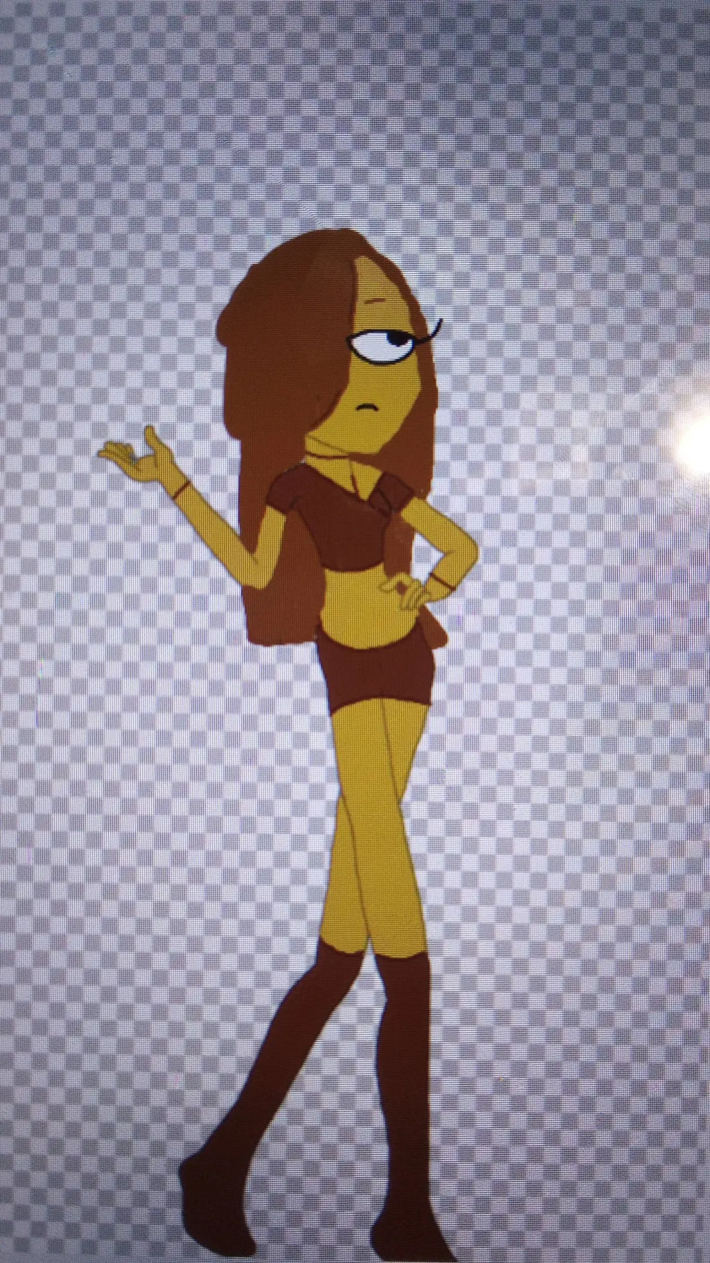 ai character: snaily(human) background