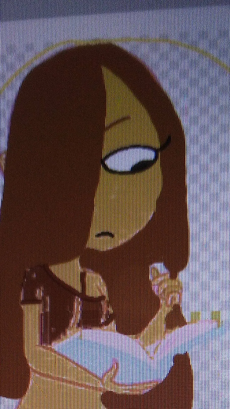 ai character: snaily human  background