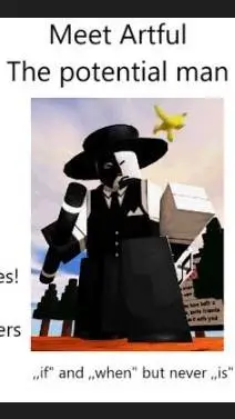 ai character: Dod meme background