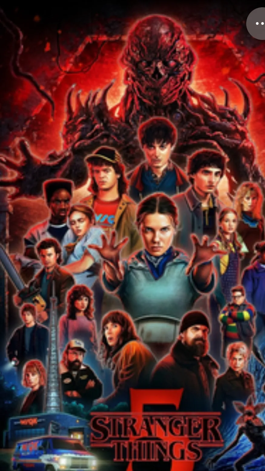 ai character: Stranger things  background