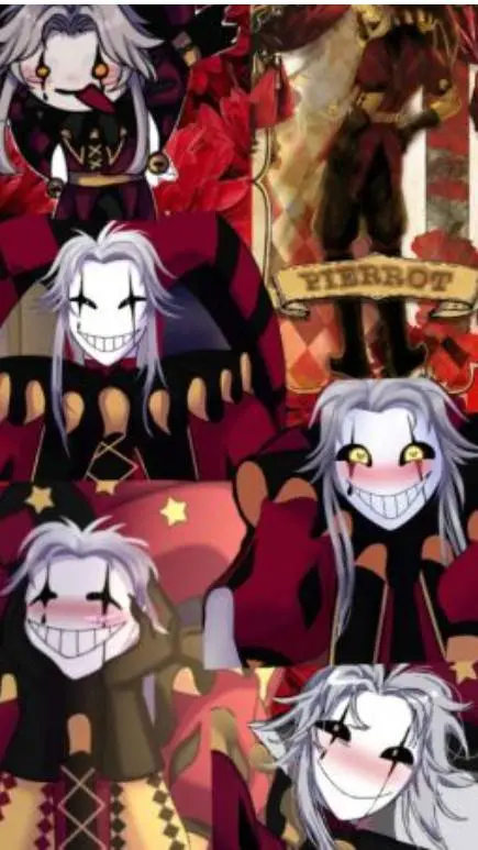 ai character: ❤️Pierrot Yandere🤍 background