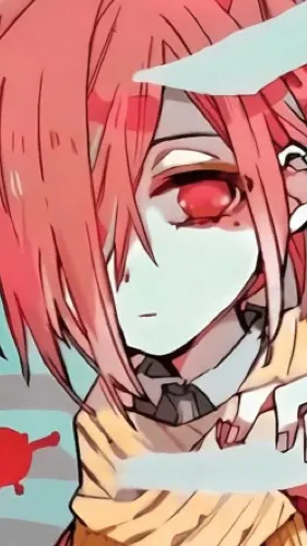 ai character: Mitsuba from tbhk background