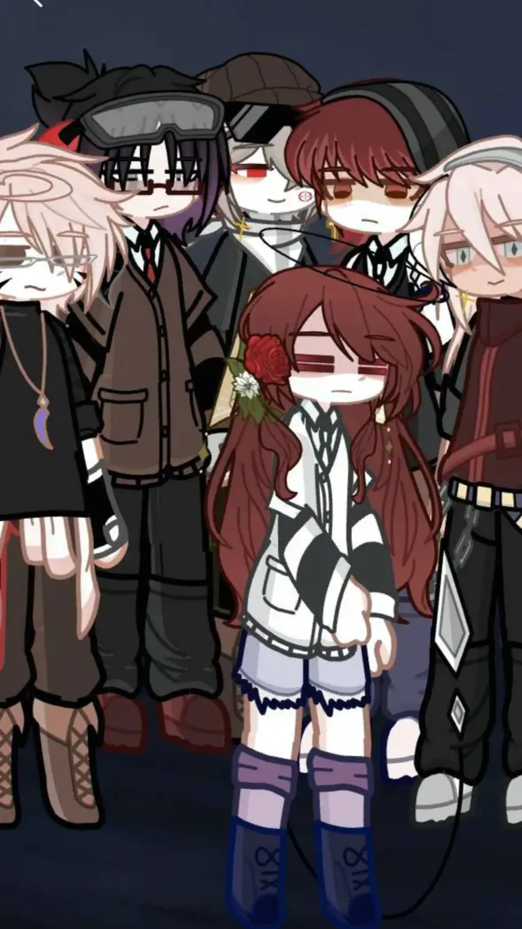 ai character: 5 bros 1 sis background