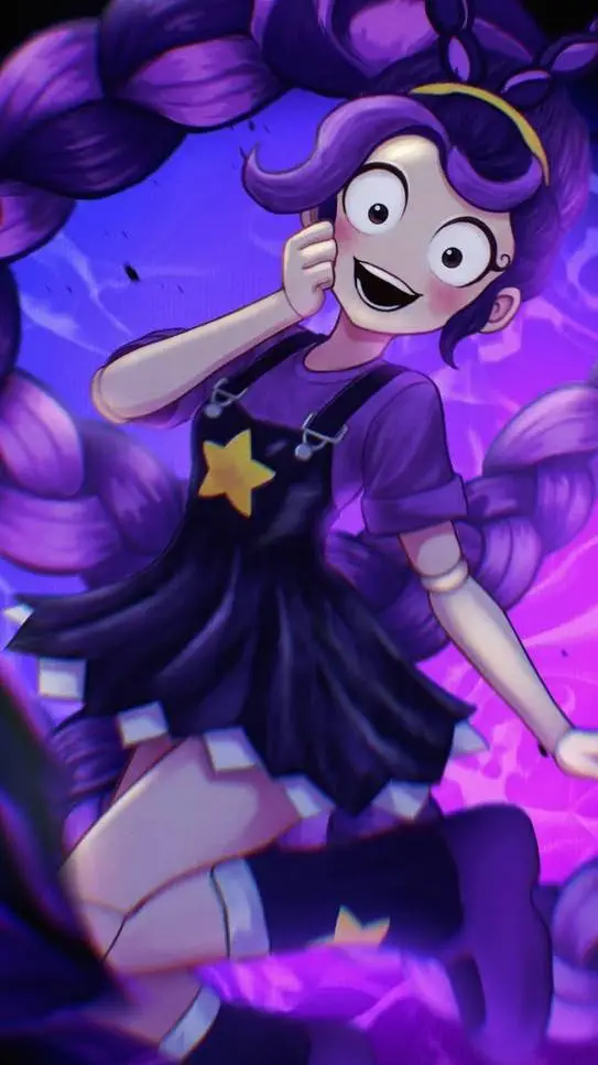 ai character: Lili love braid  background