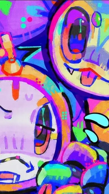 ai character: dandys world background