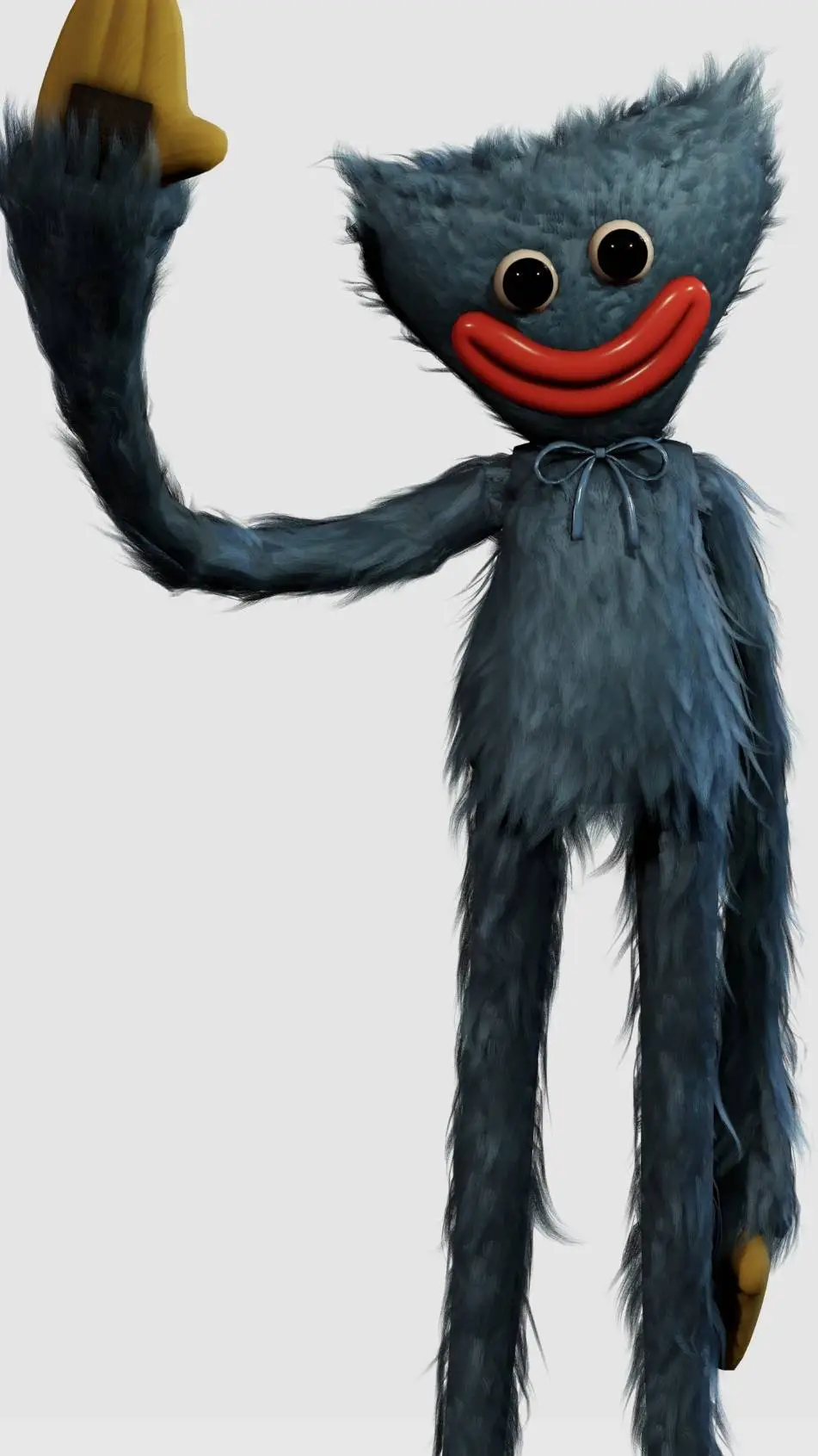 ai character: huggy wuggy  background