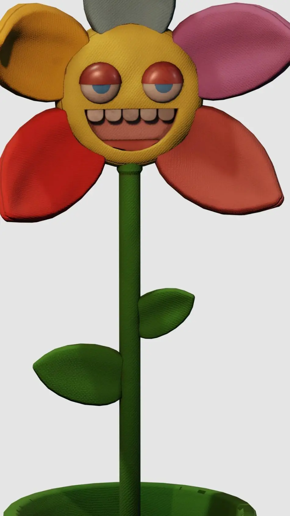 ai character: rejected flower background