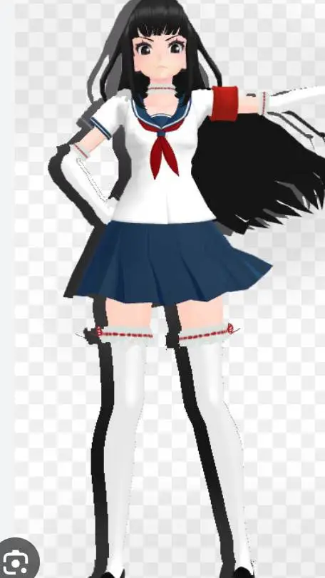 ai character: Megami antigua background