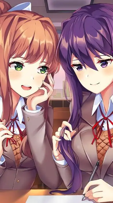 ai character: Yuri Y Monika background