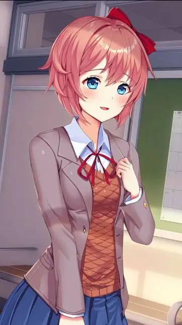 ai character: Sayori(REMAKE) background